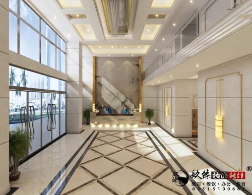 吴忠盛世房产办公楼装修设计，简约设计打造品质空间
