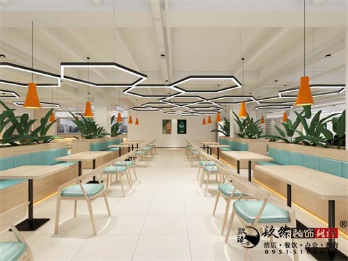 吴忠恒信百货商场餐厅设计方案鉴赏|小有格调的温馨餐厅