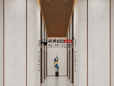 吴忠装修公司推荐|吴忠翰景地产办公楼公区装修设计以专业圈粉